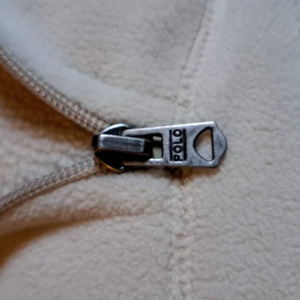 Polo Sport Fleece Pullover Tan Sz M - Picture 9 of 9
